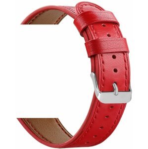 Szíj Eternico Leather Band universal Quick Release 20mm - piros