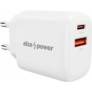 Töltő adapter AlzaPower A100 Fast Charge 20W fehér