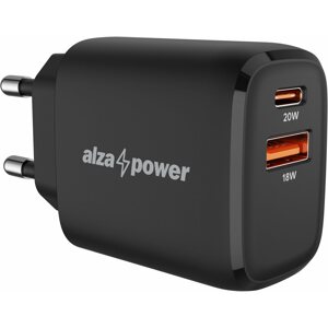 Töltő adapter AlzaPower A100 Fast Charge 20W fekete