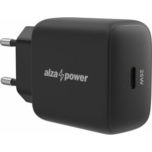 Töltő adapter AlzaPower A125 Fast Charge 25 W fekete
