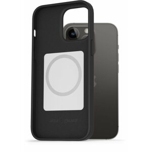 Telefon tok AlzaGuard Magsafe Silicone Case iPhone 14 Pro Max készülékhez fekete