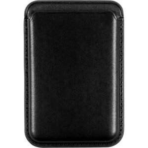 Pénztárca AlzaGuard Magnetic Leather Card Wallet fekete