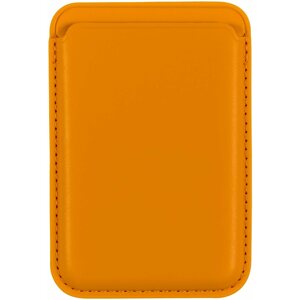 Pénztárca AlzaGuard Magnetic Leather Card Wallet sárga