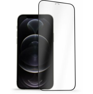 Üvegfólia AlzaGuard FullCover Glass Protector iPhone 12 Pro Max 2.5D üvegfólia - fekete