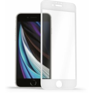 Üvegfólia AlzaGuard FullCover Glass Protector iPhone 7 Plus / 8 Plus 2.5D üvegfólia - fehér