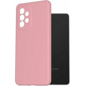 Telefon tok AlzaGuard Premium Liquid Silicone Case a Samsung Galaxy A53 készülékhez - rózsaszín