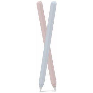 Érintőceruza tartozék AhaStyle Apple Pencil 2 tok - rózsaszín és kék