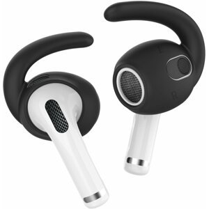 Fejhallgató fülpárna Ahastyle Szilikon Earhooks az AirPods 3 fülhallgatóhoz black 4 db
