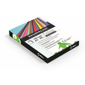 Irodai papír Alza Color A4 pasztellkék fényes 80g 100 lap