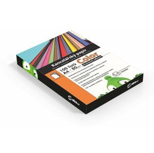 Irodai papír Alza Color A4 narancssárga fényvisszaverő  80g 100 lap