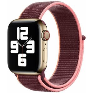 Szíj Eternico Airy Apple Watch 42mm / 44mm / 45mm - Dark Red and Pink edge