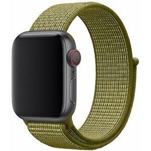 Szíj Eternico Airy Apple Watch 38mm / 40mm / 41mm - Green Fig and Brown edge
