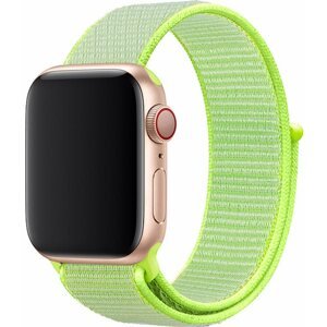 Szíj Eternico Airy Apple Watch 42mm / 44mm / 45mm - Satin Green and Green edge