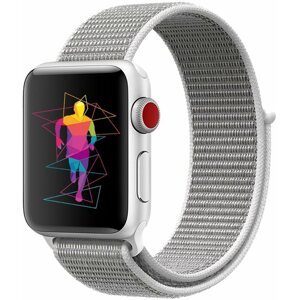 Szíj Eternico Airy Apple Watch 38mm / 40mm / 41mm - Elephant Gray and White edge