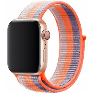 Szíj Eternico Airy Apple Watch 42mm / 44mm / 45mm - Sky Blue with Orange stripe