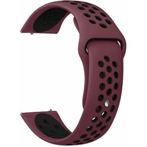 Szíj Eternico Sporty Universal Quick Release 20 mm - Solid Black and Bordo