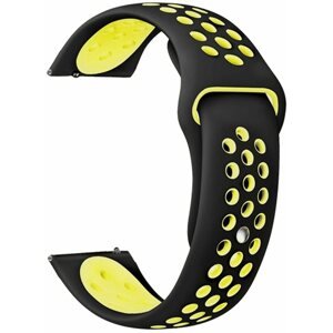 Szíj Eternico Sporty Universal Quick Release 20mm - Vibrant Yellow and Black