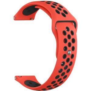 Szíj Eternico Sporty Universal Quick Release 20mm - Solid Black and Red