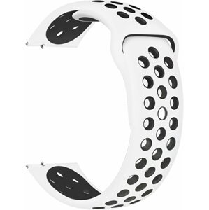 Szíj Eternico Sporty Universal Quick Release 22mm - Solid Black and White
