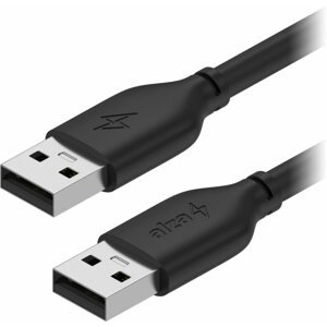 Adatkábel AlzaPower Core USB-A (M) to USB-A (M) 2.0, 2m, fekete