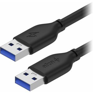 Adatkábel AlzaPower Core USB-A (M) to USB-A (M) 3.0, 0,5m, fekete