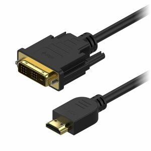 Videokábel AlzaPower DVI-D - HDMI Single Link összekötő kábel, 2 m