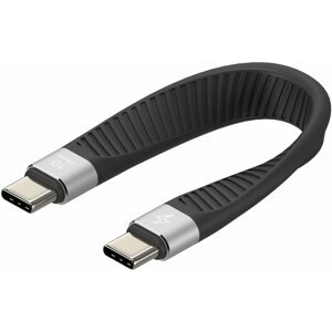 Adatkábel AlzaPower FlexCore USB-C to USB-C 3.2 Gen 2, 5A, 100W, fekete