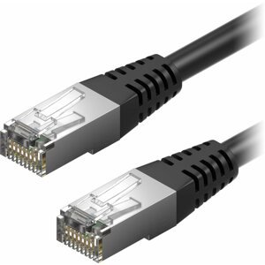Hálózati kábel AlzaPower Patch CAT5E FTP 1m, fekete