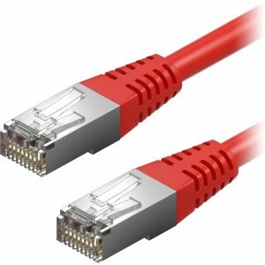 Hálózati kábel AlzaPower Patch CAT5E FTP 1 m, piros