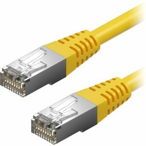 Hálózati kábel AlzaPower Patch CAT5E FTP 0,5 m, sárga
