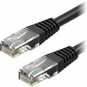 Hálózati kábel AlzaPower Patch CAT5E UTP 0,25m, fekete