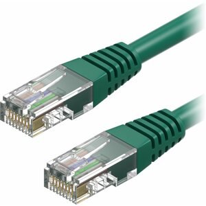 Hálózati kábel AlzaPower Patch CAT5E UTP 0,25m, zöld