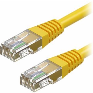 Hálózati kábel AlzaPower Patch CAT5E UTP 0,25m, sárga