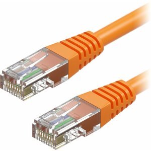Hálózati kábel AlzaPower Patch CAT5E UTP 0,25m, narancssárga