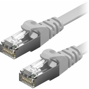 Hálózati kábel AlzaPower Patch CAT6 FTP Flat 0,5m, szürke