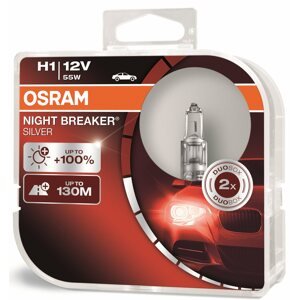 Autóizzó OSRAM H1 Night Breaker SILVER +100%, 2 db