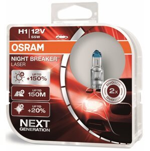 Autóizzó OSRAM H1 Night Breaker Laser Next Generation +150%, 2 db
