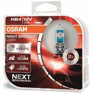 Autóizzó OSRAM HB4 Night Breaker Laser Next Generation +150%, 2 db