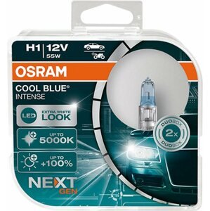 Autóizzó OSRAM H1 Cool Blue Intense Next Generation, 12V, 55W, P14,5s, Duobox