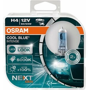 Autóizzó OSRAM H4 Cool Blue Intense Next Generation, 12V, 60/55W, P43t, Duobox