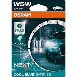 Autóizzó OSRAM W5W Cool Blue Intense Next Generation, 12V,5W,W2.1x9.5d Duo Blistr
