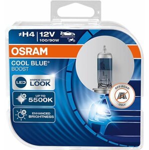 Autóizzó OSRAM Cool Blue Boost "H4",12V, 100/90W, P43t, Duobox