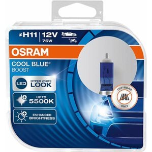 Autóizzó OSRAM Cool Blue Boost "H11",12V, 75W, PGJ19-2 Duobox