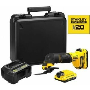 Oszcilláló csiszológép STANLEY SFMCE500D2K-QW 18V FATMAX® V20 Akkus multifunkciós rezgőcsiszoló