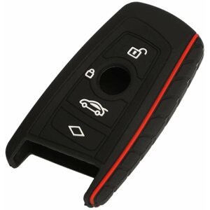 Autókulcs védőtok M-Style Piros-fekete szilikon kulcs tok BMW F10 F20 F30 Z4 X1 X3 X4 M1 M2 M3 1 2 3 5 7 4