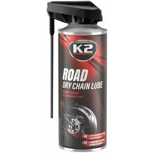 Kenőanyag K2 ROAD DRY CHAIN LUBE 400 ml - száraz kenőanyag motorkerékpár láncokhoz