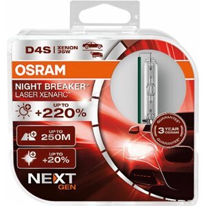 Xenon izzó Osram Xenarc D4S Night Breaker Laser Next. gen+220% Duo Box