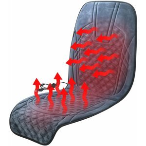 Vyhřívaný potah do auta COMPASS Potah sedadla vyhřívaný s termostatem 12V FURRY