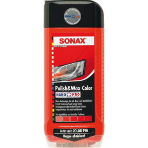 Polírozó folyadék SONAX Polish & Wax COLOR piros, 500ml