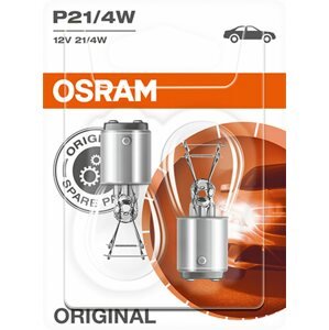 Autóizzó Osram Original P21/4 W, 12 V, 21/4 W, BAZ15d, 2 db